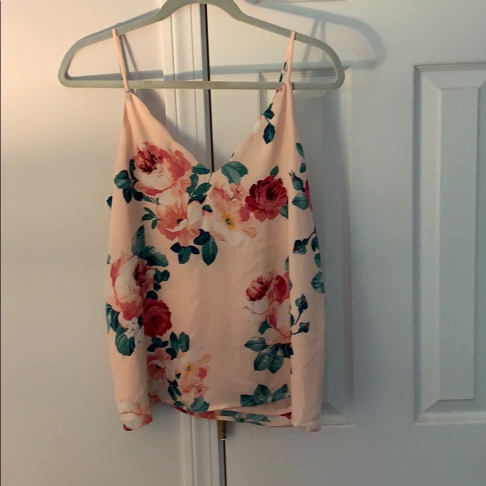 Pink V-Neck tank top